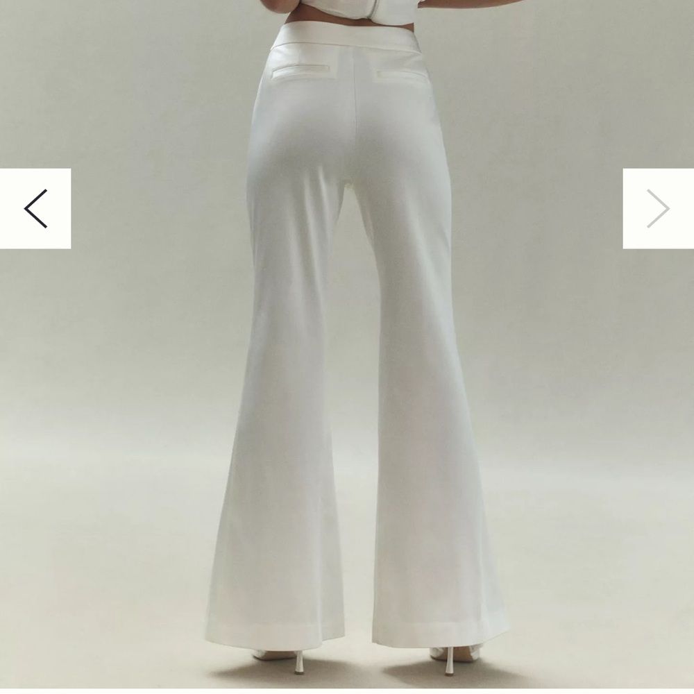 BHLDN White Flare Pants for Special Occasions